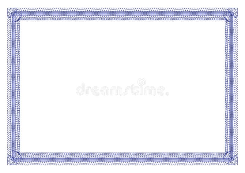 Blue Border outline styles for certificate ready for add text. Blue Border outline styles for certificate ready for add text