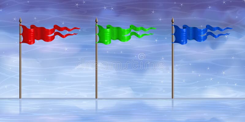 błękitny flaga zielona czerwień ilustracji błękitny flaga zielona czerwień ilustracji