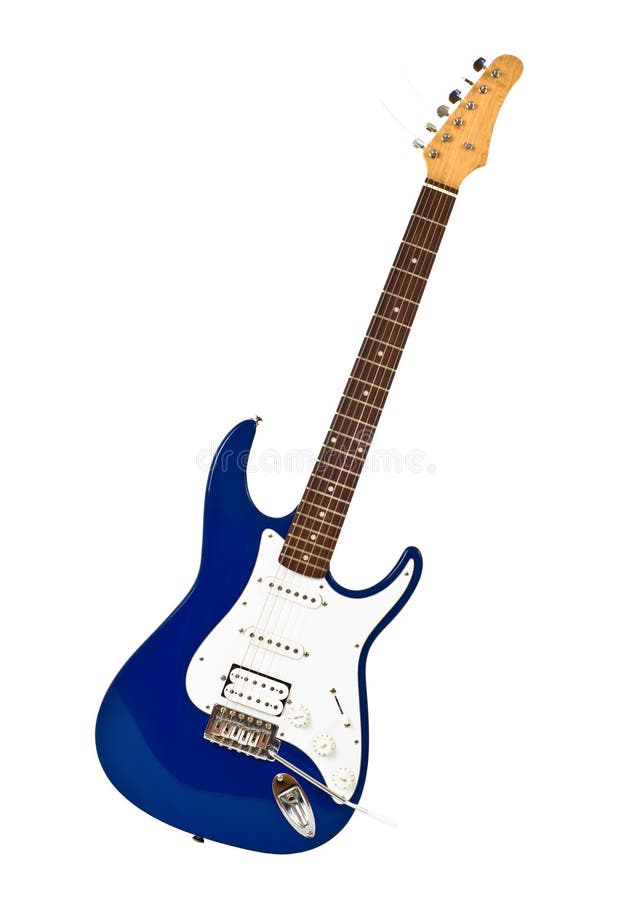 błękitny gitara elektryczna zdjęcie stock błękitny gitara elektryczna zdjęcie stock