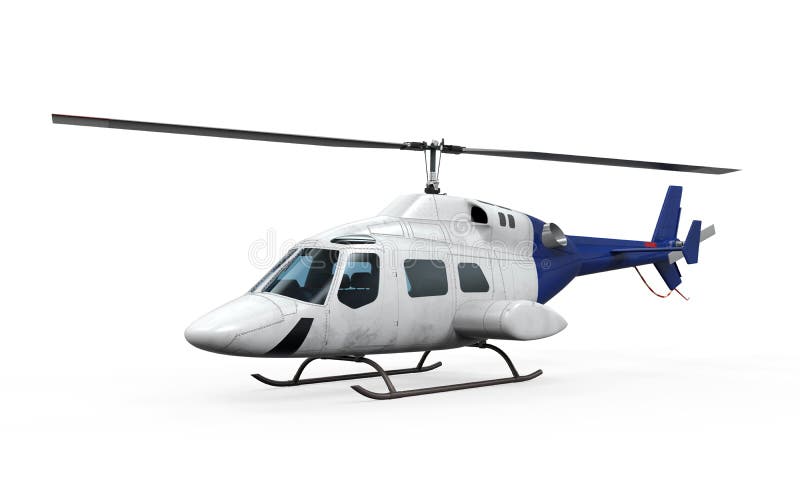 Błękitny helikopter ilustracja wektor Błękitny helikopter ilustracja wektor