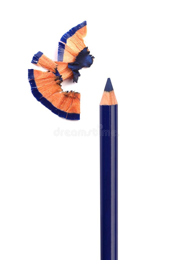 Błękitny kosmetyczny plewy ołówka ostrzenie