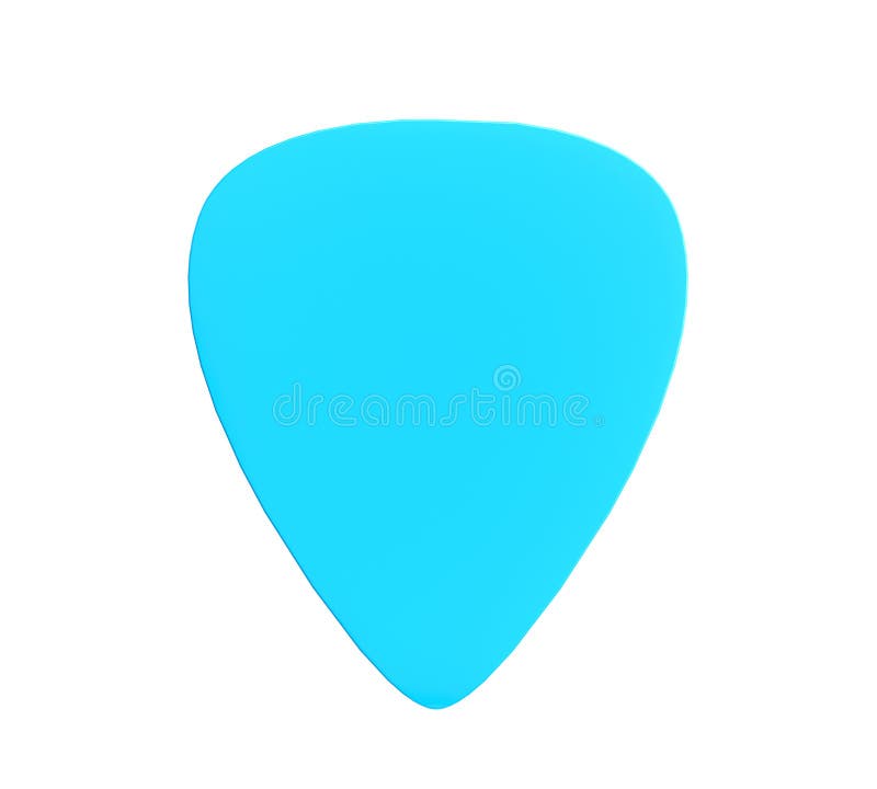Błękitny plastikowy gitara plektron
