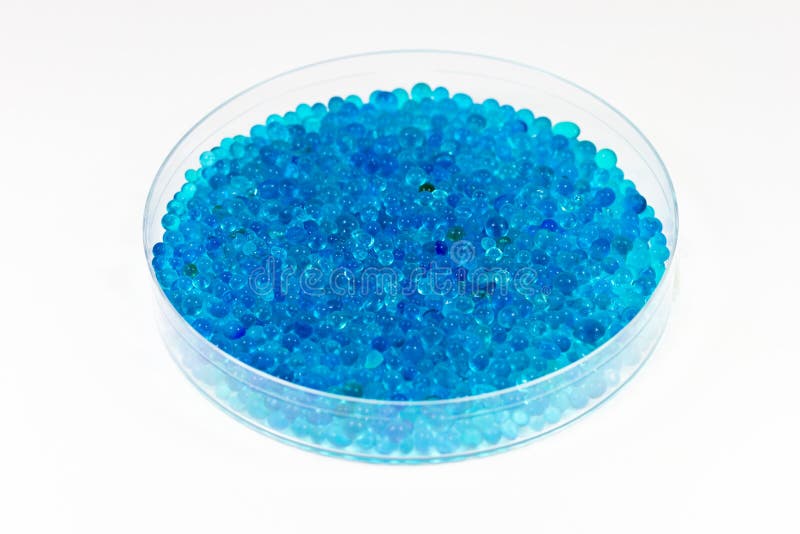 Błękitny sylikatowy gel