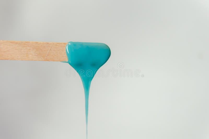 Wax Material on a wooden tool. Wax Material on a wooden tool