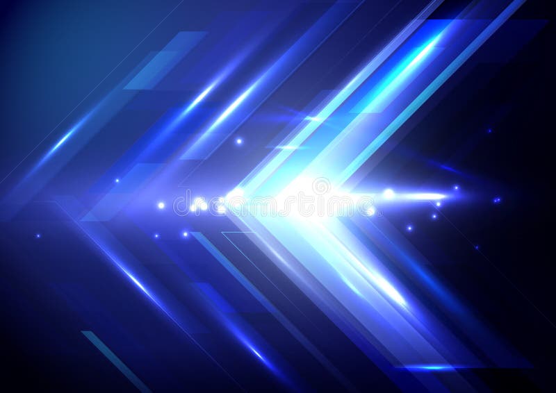 Błękitnych abstrakcjonistycznych strzała technologii cyfrowej pojęcia szyldowy tło royalty ilustracja Błękitnych abstrakcjonistycznych strzała technologii cyfrowej pojęcia szyldowy tło royalty ilustracja