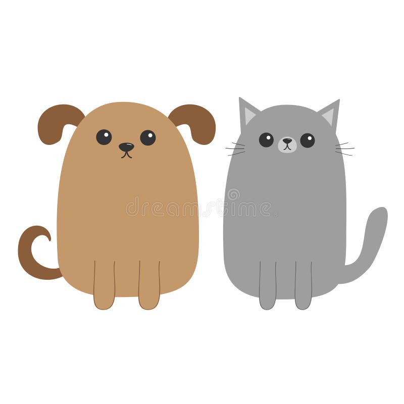 Jogo De Bolso De Gatos De Desenho Animado Ilustração do Vetor