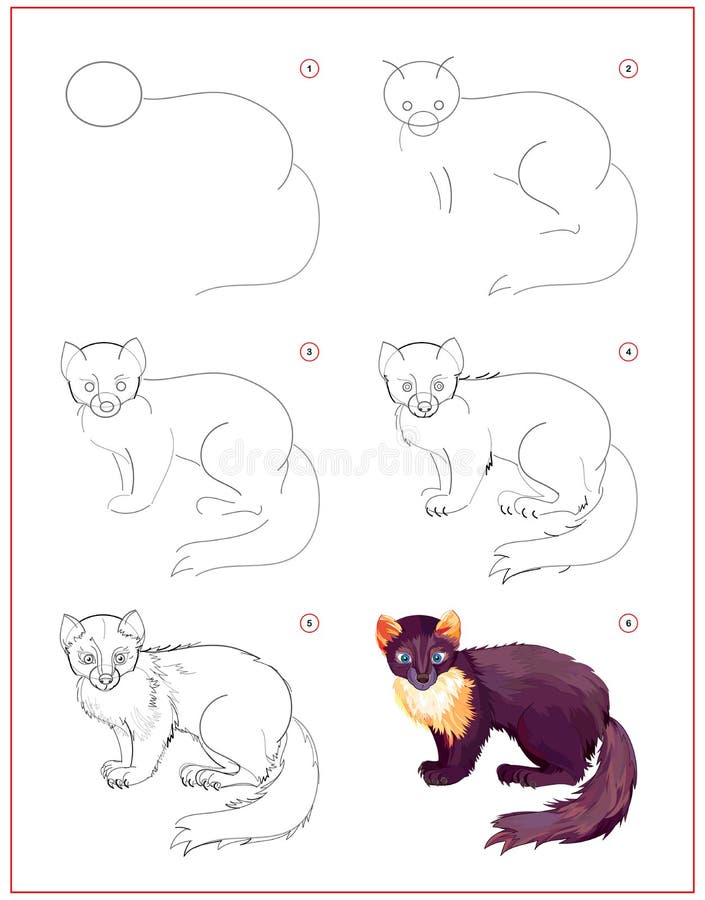 Cómo Aprender a Dibujar Marta. Página Educativa Para Niños. Creación Paso a Paso Ilustración Animal. Hoja De Trabajo Imprimible Pa Ilustración del Vector - Ilustración de cabritos, escuela: 212237564 Cómo Aprender a Dibujar Marta. Página Educativa Para Niños. Creación Paso a Paso Ilustración Animal. Hoja De Trabajo Imprimible Pa Ilustración del Vector - Ilustración de cabritos, escuela: 212237564