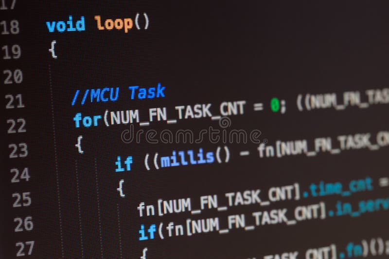C computer language source code royalty free stock image