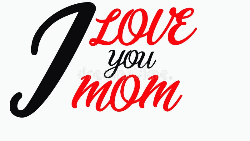 C Est L Image Je T Aime De La Citation De Maman Illustration Stock Illustration Du Drapeau Horizontal
