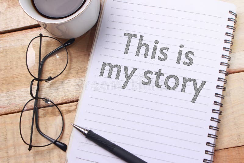 C'est mon histoire, citations inspirées de motivation photo stock C'est mon histoire, citations inspirées de motivation photo stock