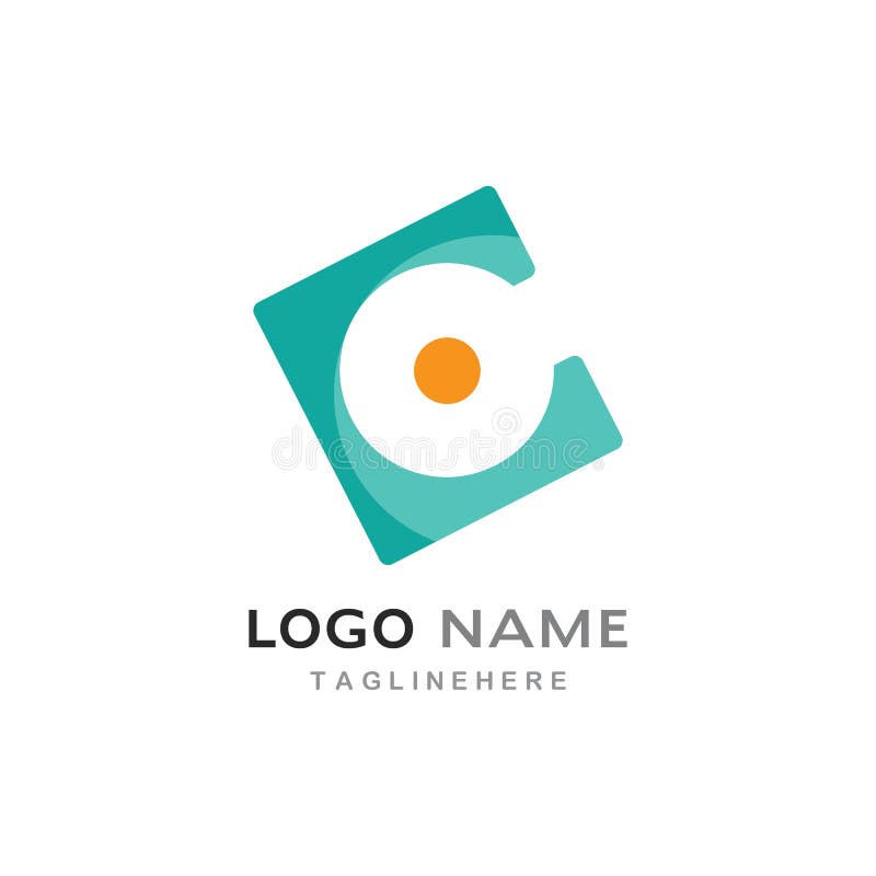 C Letter Logo Template vector illustration