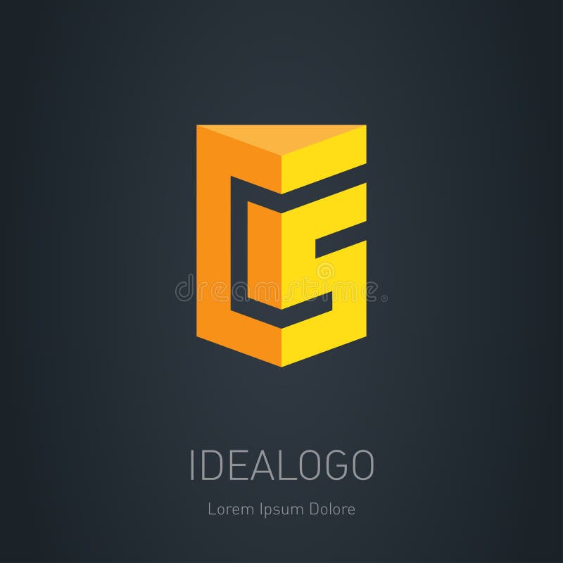 C and S initial logo. C and 5 initial monogram logotype. CS - Ve vector illustration