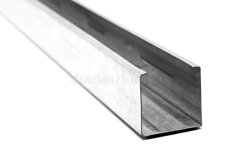 C shaped metal profile royalty free stock photos