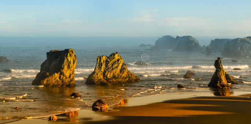 Côte de l'Orégon, Bandon image libre de droits Côte de l'Orégon, Bandon image libre de droits