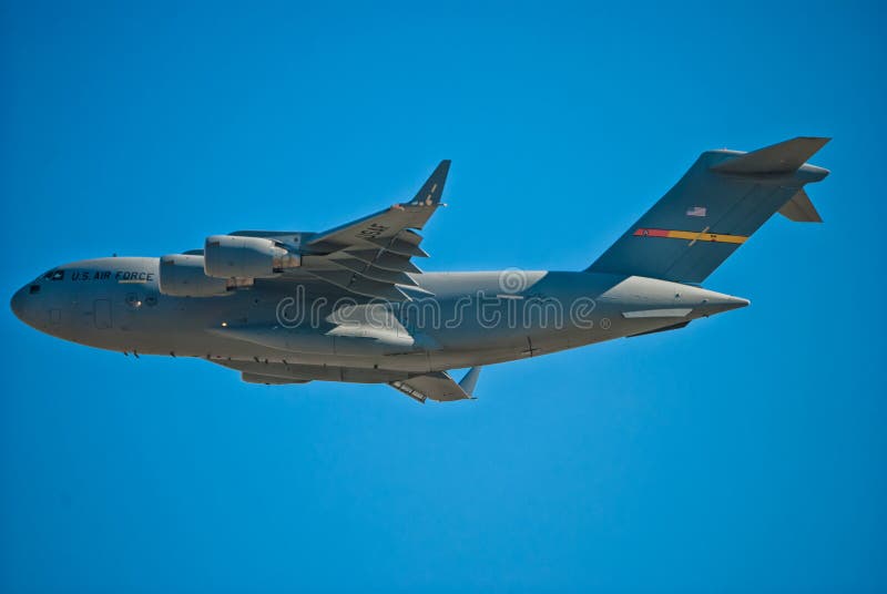 USAF C17 Globemaster after takeoff