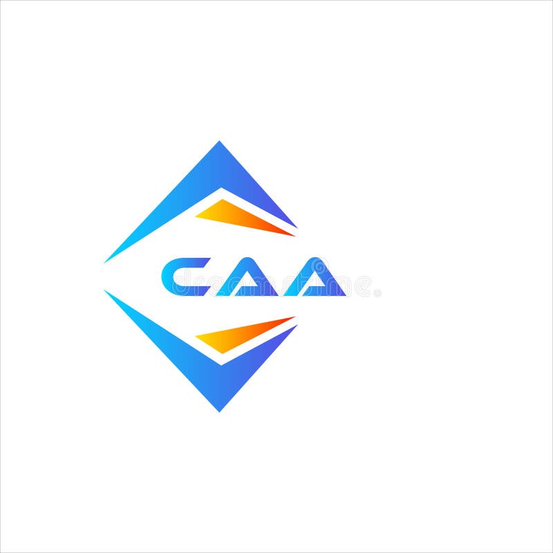 CAA abstract technology logo design on white background. CAA creative vector illustration