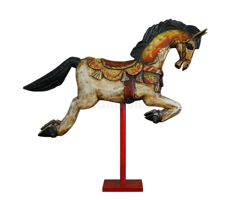 Caballo de madera imagen de archivo libre de regalías Caballo de madera imagen de archivo libre de regalías