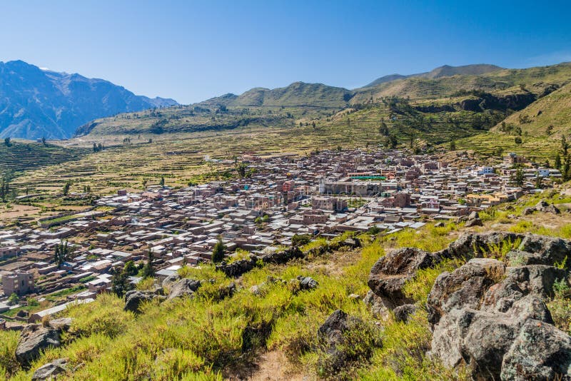 Cabanaconde Village Stock Image Image Of Rocks Rural 132310563