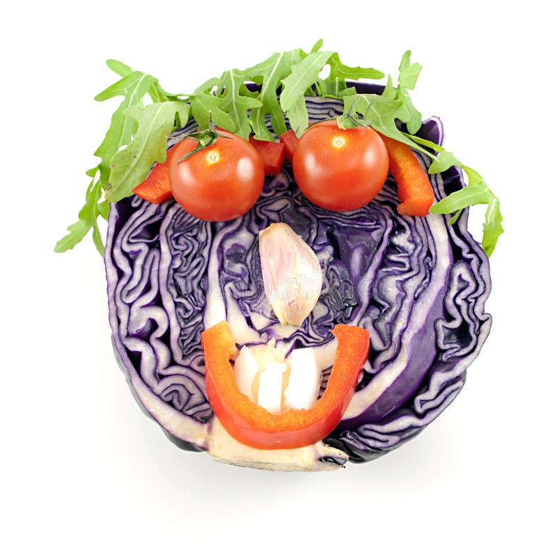 Cabbage Head stock image. Image of happy, mixed, isolated 14549789