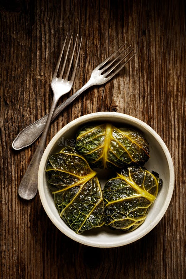 Cabbage rolls, savoy cabbage stuffed with rice and mushrooms royalty free stock photo Cabbage rolls, savoy cabbage stuffed with rice and mushrooms royalty free stock photo
