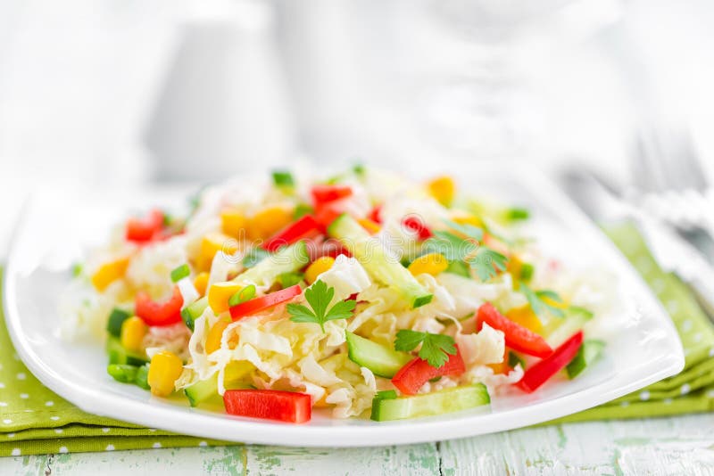Cabbage salad royalty free stock photos