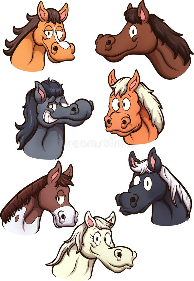 Ilustração De Desenho Animado De Cabeça De Cavalo Marrom PNG , Cavalo,  Desenho Animado, Ilustração PNG Imagem para download gratuito