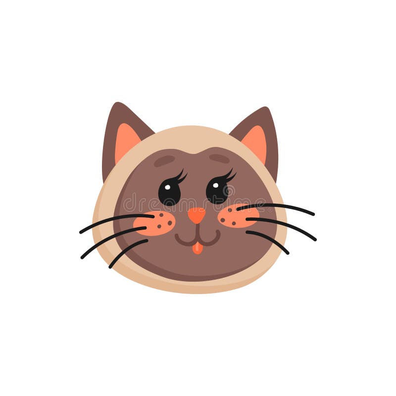 Desenho Animado De Gato Fofo Isolado Emoji Ilustração do Vetor - Ilustração  de sorriso, cômico: 225028066