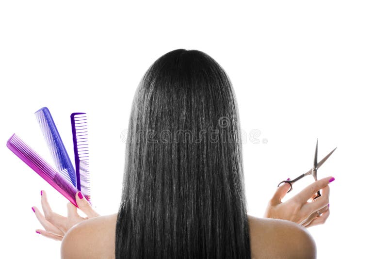 Cabelo preto fotografia de stock royalty free Cabelo preto fotografia de stock royalty free