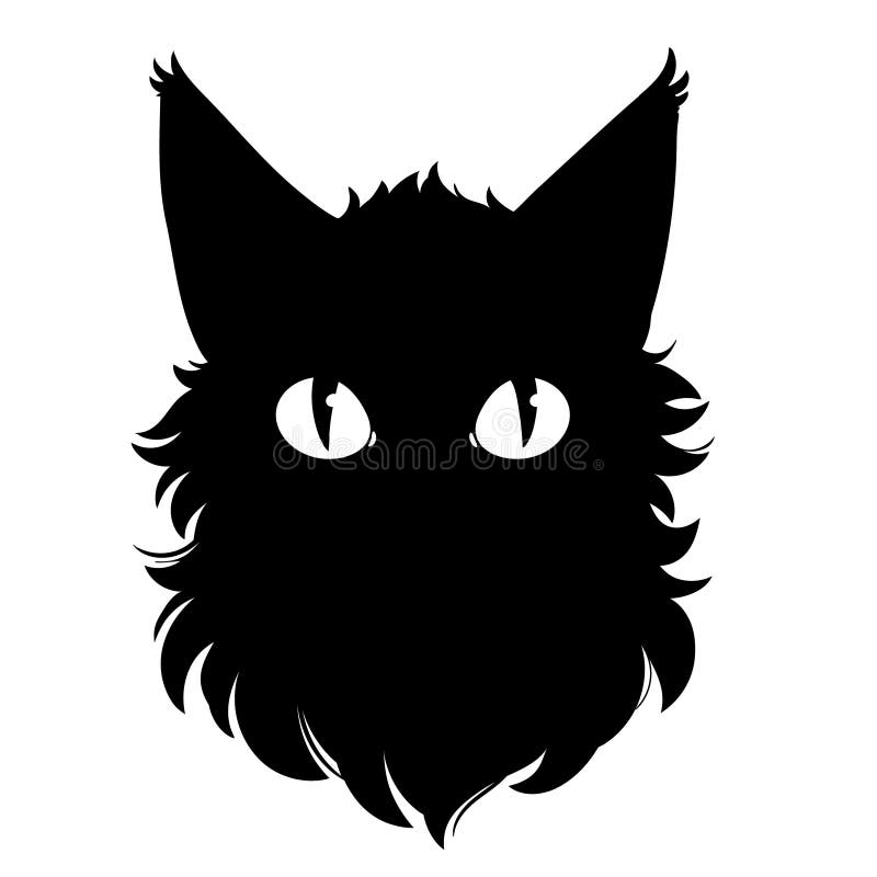 Cabeza De Gato De Dibujos Animados Negros Con Ojos Ilustración del Vector - Ilustración de divertido, ojos: 233192027 Cabeza De Gato De Dibujos Animados Negros Con Ojos Ilustración del Vector - Ilustración de divertido, ojos: 233192027