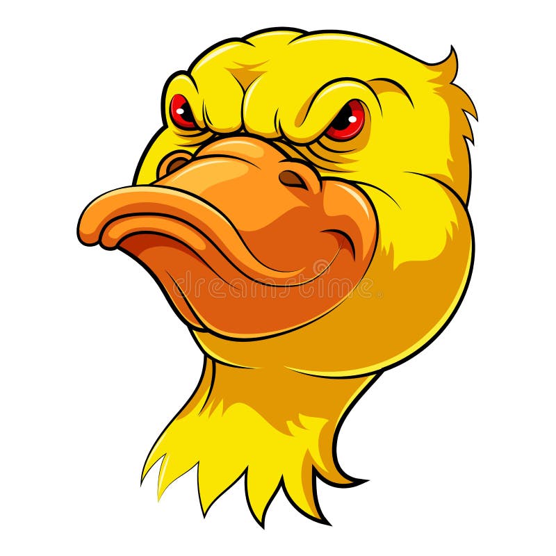 Cabeza de la mascota de un pato libre illustration Cabeza de la mascota de un pato libre illustration
