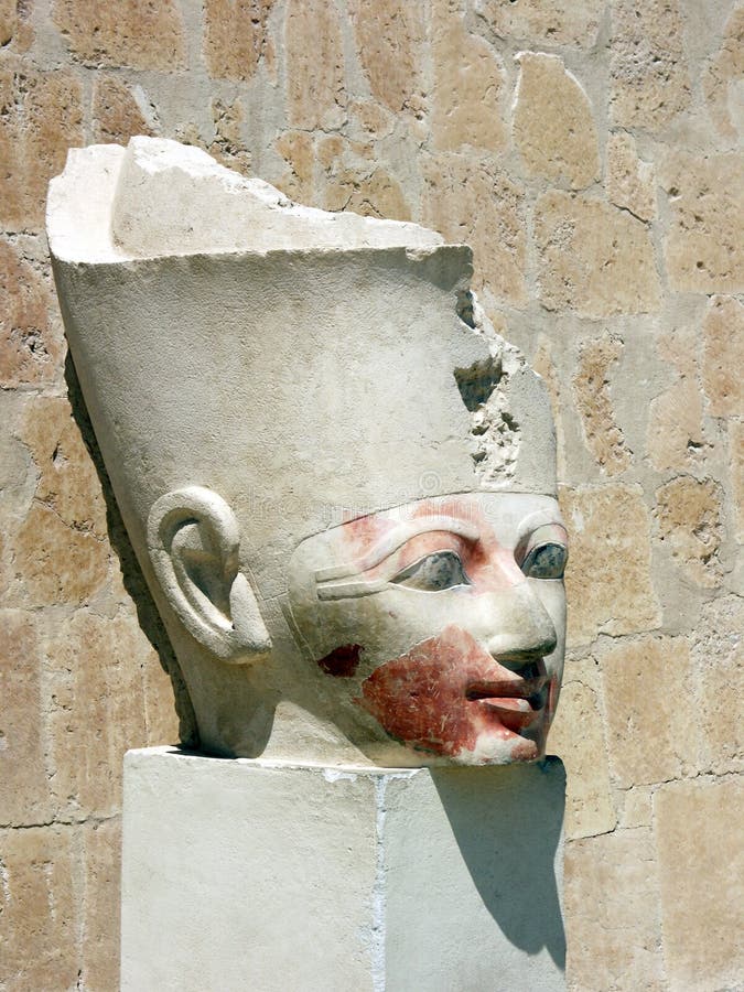 Cabeça da rainha Hatshepsut imagem de stock royalty free Cabeça da rainha Hatshepsut imagem de stock royalty free