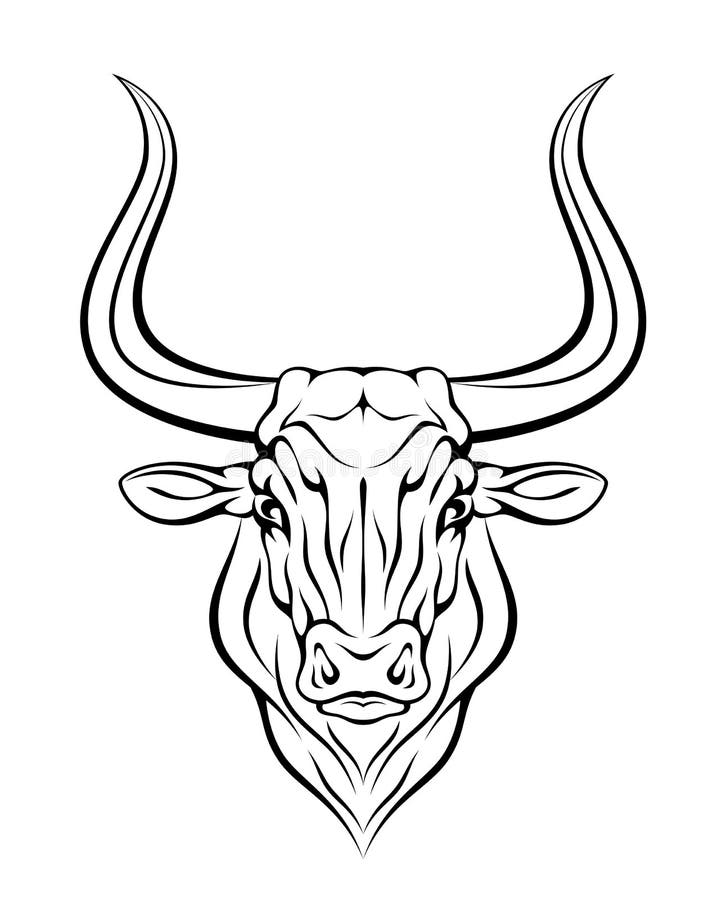 Cabeça de touro ilustração do vetor
