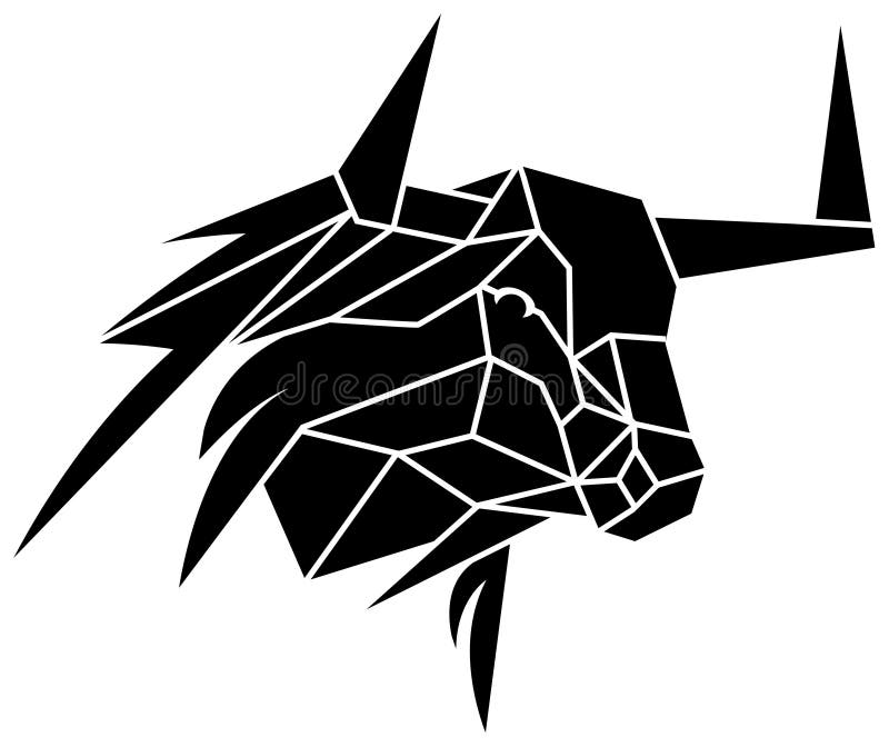 Cabeça de touro ilustração stock