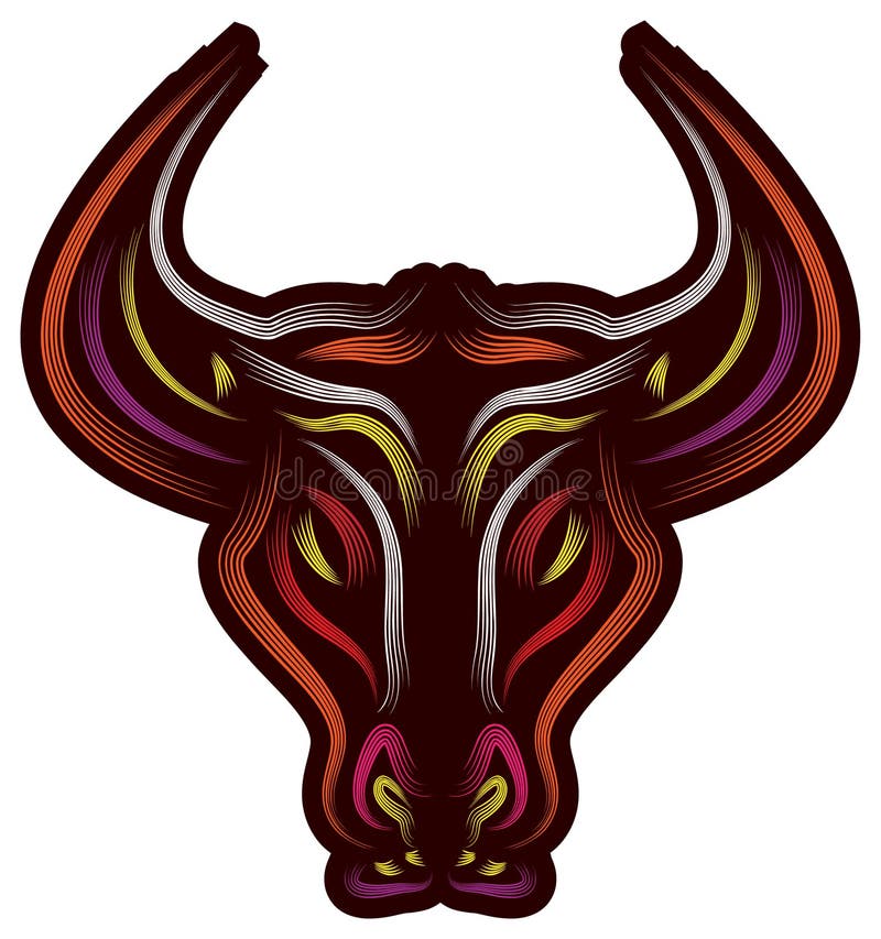 Cabeça de touro ilustração stock