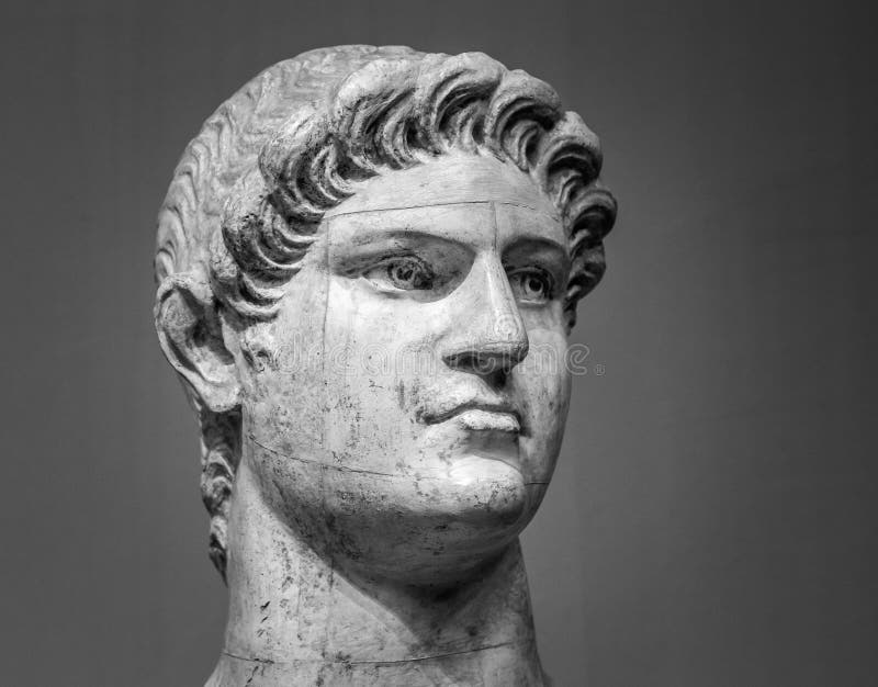 Cabeça de mármore de Nero Roman Emperor