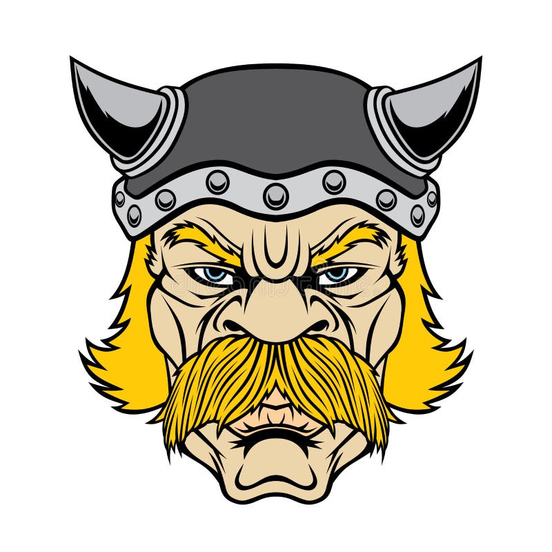 Cabeça do guerreiro de Viking ilustração stock Cabeça do guerreiro de Viking ilustração stock