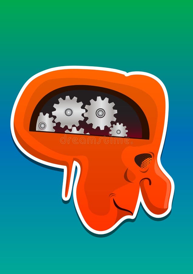 Cabeça do monstro, ilustração ilustração stock Cabeça do monstro, ilustração ilustração stock