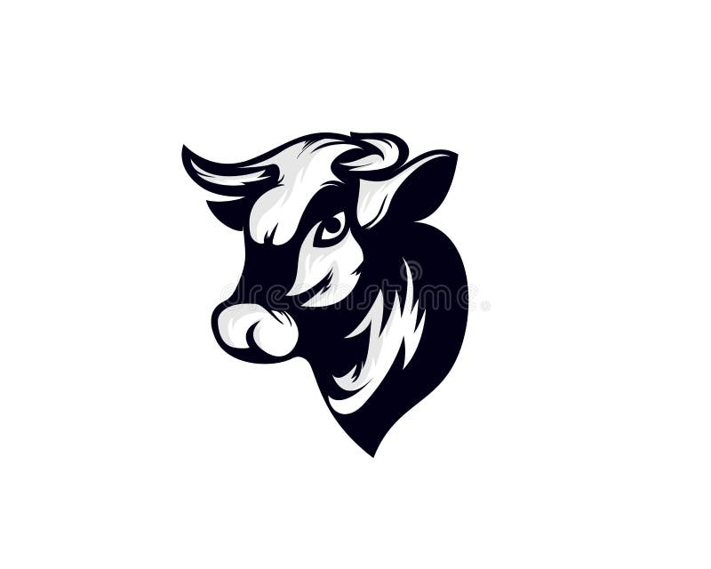 Cabeça Negra Búfalo Boi Boi Desenho De Boi Modelo Inspiração Ilustração