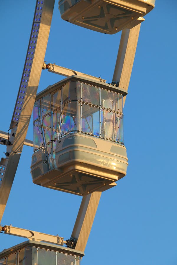 Ferris Wheel And Cabin stock photo. Image of white, wheel 19185506