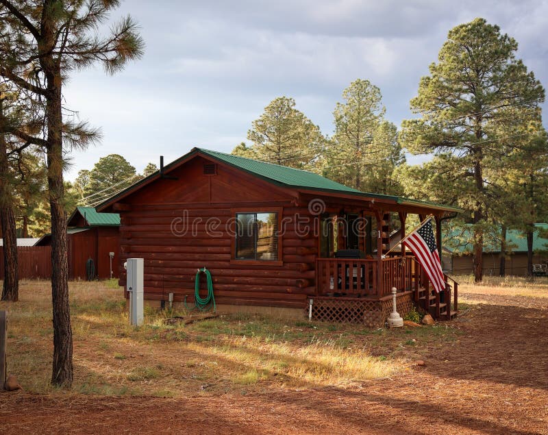 Cabin House at Overgaard Arizona Stock Photo Image of shack, wood