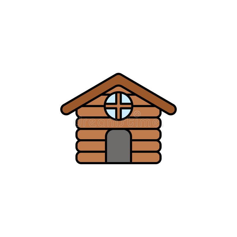 Cabin vector icon sign symbol vector illustration Cabin vector icon sign symbol vector illustration