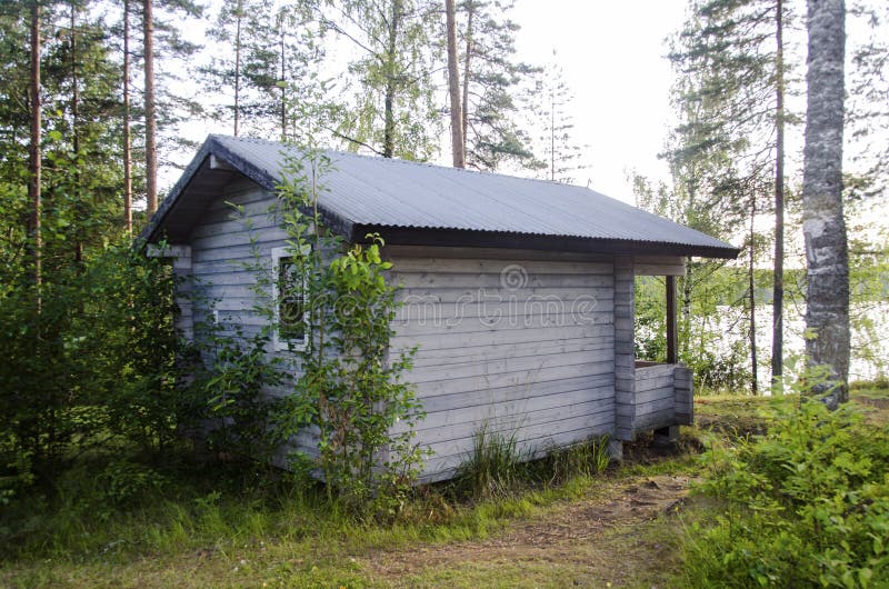 Cabin in the Woods near the lake