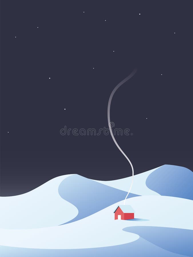 Cabina del invierno, chalet, casa en paisaje nevoso de la naturaleza de las montañas El símbolo del invierno se relaja, retira libre illustration Cabina del invierno, chalet, casa en paisaje nevoso de la naturaleza de las montañas El símbolo del invierno se relaja, retira libre illustration