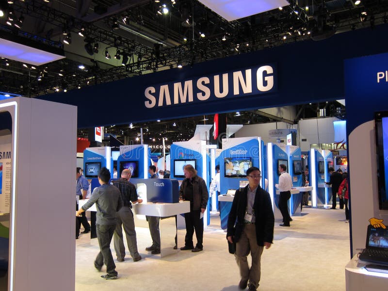 Samsung convention booth at CES 2010 Las Vegas, NV. Samsung convention booth at CES 2010 Las Vegas, NV