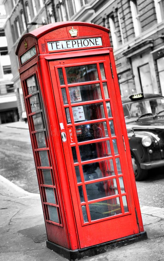 Cabine de téléphone à Londres