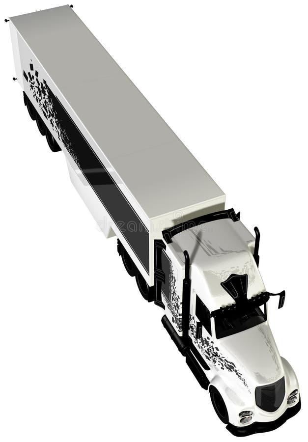 Cabine 18 van de tractoraanhangwagen Speculant stock illustratie Cabine 18 van de tractoraanhangwagen Speculant stock illustratie