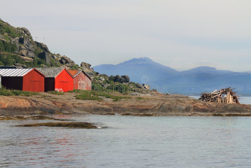 Fugløya and midsummer bonfire