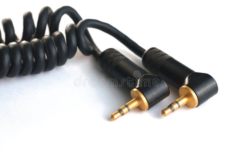 Cable audio computer stock image. Image of personal, high 13747307