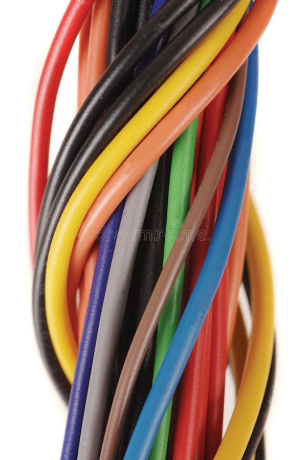 Multi-farbigen Adern miteinander verdrillt, in einem Kabel.