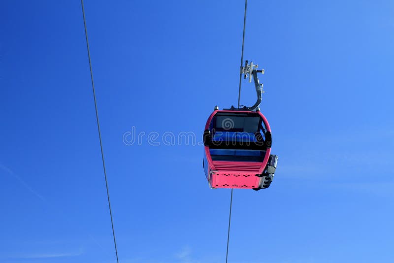 Cable car stock image. Image of cold, funicular, leisure 21306737